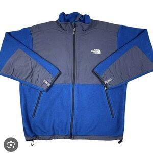 The North Face Blue and Gray Denali Polartec Performance Jacket